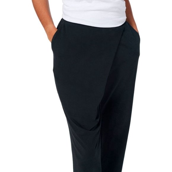 NWT ANYBODY COZY KNIT FAUX WRAP PANTS BLACK XXS - Picture 1 of 6